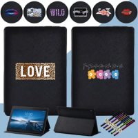 Tablet Case for Lenovo Tab E10 M10 PU Leather Shell for Lenovo Smart Tab M10 FHD Plus Flim Stand Cover with Friends&amp;King Series