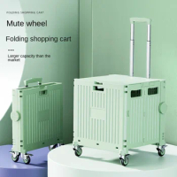 Folding trolley portable camping stall Trolley home supermarket shopping driver cart travel bag luggage