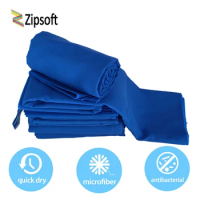 Zipsoft Beach towel Microfiber Quick-drying Towels Blue lightweight Baby Adults Travel Blanket Yoga Mat Soft Antimicrobial S/M/L