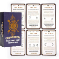 New 78pcs Cards The Ultimate Tarot Training Deck Oracle Fate Divination Tarot Cards Fortune Telling Card Games Party Board Game