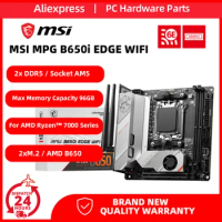 MSI MPG B650i EDGE WIFI placa mae AM5 Motherboard B650I Mainboard 64G Support Ryzen 7000 Series R3 R5 R7 R9 Kit Mini-ITX