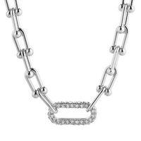 Gelang Tangan Rantai Besar Berkristal Elegan Anti Karat Golden Beads Bracelet Aksesoris Wanita Korea