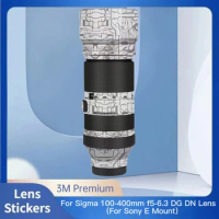 For Sigma 100-400mm f5-6.3 DG DN OS For Sony L Mount Camera Lens Sticker Coat Wrap Protective Film Protector Decal Skin 100-400