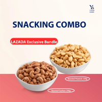 [Lazada Exclusive] Yuan Sang Snacking Combo (Roasted Salted Cashew + Roasted Salted Peanuts 250g) He