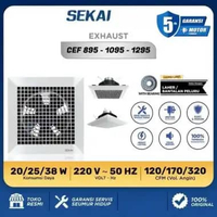 Kipas Exhaust Fan Plafon SEKAI CEF 1095 10 inch - hexos tembok atap dapur kamar tidur wc 30 x 30 cm 