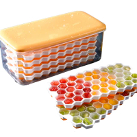 【小茉廚房】蜂巢造型製冰盒 矽膠製冰盒 冰塊盒(4層冰盒 188格)