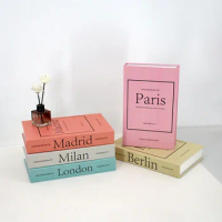 Colorful Decorative Books for Rooms Vacation Style Fake Books Decorations Coffee Table Ornaments Home Additional Decoration