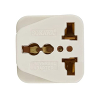 ปลั๊กแปลง 2 ขาแบน รุ่น S-071 สีขาว