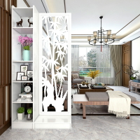 中式屏風 隔斷 簡約現代 雙麵鏤空 雕花玄關 櫃 移動小戶型客廳 門廳臥室