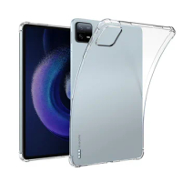Silicone Case For Xiaomi Redmi Pad SE 5 6 Pro 10.61 11 2021 2022 2023 Transparent Rubber Back Cover Flexible Bumper