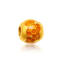 Pure 999 24K Yellow Gold Bracelet Women 3D Gold honeybee Bracelet Diy Bracelet