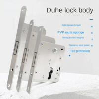 Universal Indoor Door Lock Body, Large 505872 Magnetic and Silent Lock Body, Household Magnetic Lock Cylinder