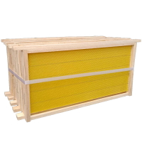 蜂箱 帶框巢礎成品巢框巢脾中蜂意蜂杉木巢基蜜蜂巢框養蜂工具蜂箱【MJ18034】