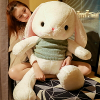 大型毛絨玩具玩偶長耳兔大公仔大玩偶巨型睡覺抱枕垂耳兔子送男友