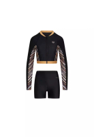 ARENA 女士DIAGONAL 3.0長袖拉鏈防曬衣連平腳泳褲套裝