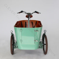 New Arrive Fashion Family Cargo Bikes With Child Seats 3 Wheel Bike With Front Cabin Carry Kids