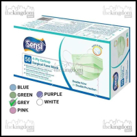 Masker Sensi Earloop Bedah Medis 4 Ply Surgical Face Mask 50 Pcs Best Seller