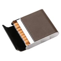 Stainless Steel Cigarette Case Lightweight Pocket Carrying Box for Men and Women Ideal Gift