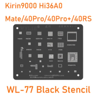 Wylie WL-77 BGA Reballing Stencil For HUAWEI Kirin 9000 Hi36A0 CPU RAM Chip IC Honor Mate 40Pro/40Pro+/40RS BGA153 Hi6365 Hi6526