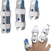 3pcs Finger Brace Support Posture Corrector Aluminium Finger Hand Splint Recovery Injury Pain Bending Deformation Correction