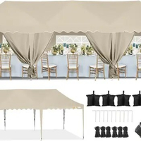 10x20 Pop Up Canopy Tent for Parties Easy Up Canopy Tent for Backyard Waterproof Outdoor Gazebo for Wedding Event Patio Outside