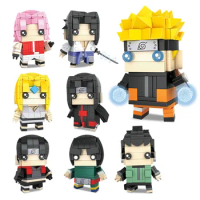 New Anime Building Blocks Sasuke Kakashi Yuzhibo Sasuke Mini Action Toy Figures Assemble Bricks Toys Gifts