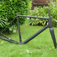 FLX-FR-609 Full Carbon Cyclocross Bike Bicycle Cyclocross Disc Brake Frame 49/52/54/56/58cm Thru Axle 142mm &amp; Fork 12 * 100m