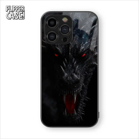 Glossy Casing HP Black Dragon Naga Hitam Untuk IPhone/Oppo/Samsung/Vivo/Realme/Xiaomi/Poco Softcase 