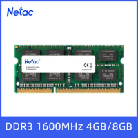 Netac DDR3 10pcs 4gb 8gb Ram Memory ddr3 1600MHz DDR3L SODIMM PC3-12800 for Notebook ThinkPad Acer Laptop RAMs wholesale