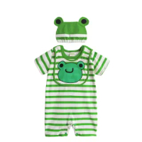 【Baby童衣】任選 動物造型連身衣 三件套 90065(青蛙)