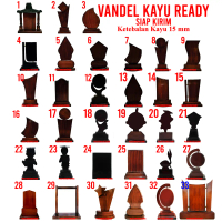 Vandel Kayu POLOS Asli Plakat Piagam Suvenir Magang Wisuda Pembicara