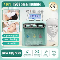7in1 H2-O2 HydroDermabrasion RF Bio-lifting Spa Facial Hydro Facial Microdermabrasion Machine Water Dermabrasion Beauty machine