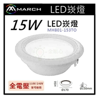 ☼金順心☼專業照明~MARCH LED 15W 15cm 崁燈 三色變光 三段可調 MH801-153TO