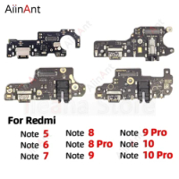 Dock USB Charger Connector Mic Board Charging Port Flex Cable For Xiaomi Redmi Note 5 6 7 8 9 10 13 5A 9s 9T 10T Pro Plus 5G 4G