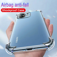 For Xiaomi Mi 11 Lite 11 10T Poco F4 Casing Transparent TPU Shockproof Case Phone Case Full Protection Back Anti-fall Back Cover