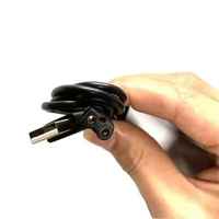 LOPO Kabel Charger USB BaoRun Clipper P6/P7/P9 - Stabil & Praktis, Hemat Ruang IH Hitam