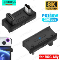 For Asus ROG Ally USB Type-C Converter 8K 60HZ Female to Male 20Gbps OTG Adapter PD 140W Quick Charge Game Console Accessories
