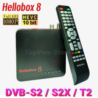Hellobox 8 Set Top Box H.265 TV Receiver DVB T2 DVB S2 S2X Support RJ45 WiFi HEVC PowerVu TV Box TVBOX Hellobox8