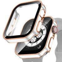 Case+glass For Apple Watch ultra 49mm 45mm 41mm 44mm 40mm 42 waterproof Screen Protector Edge Bumper iWatch 3 4 5 SE 6 7 8 Cover