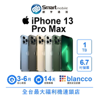 領券現折300【創宇通訊│福利品】Apple iPhone 13 Pro Max 1TB 6.7 吋 (5G)