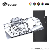 Bykski Watercooler For XFX RX6900/6800XT ,12V ,5V Edition ,Full Cover Copper Water Block, A-XF6900XT-X