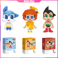 Astro Boy Building Blocks Anime Figure Doll Series Desktop Decoration Puzzle Assembling Model Toy Birthday Gift for Boy and Girl
