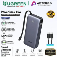 UGREEN PowerBank 10.000Mah 20.000Mah PD Type C Fast Charging 20W 30W Variasi 55988B 20.000mAh