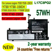 L17M3PG2 L17C3PG2 Laptop Battery For Lenovo Legion Y530 Y530-15ICH,Y540,Y730 Y730-15ICH,Y740,Y7000 2018 2019, Y7000P 2019, 57Wh