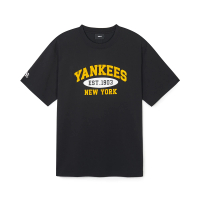 【MLB】涼感速乾短袖T恤 Varsity系列 紐約洋基隊(3ATSV0843-50BKS)