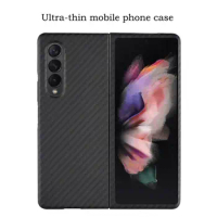 carbon real carbon fiber case For Samsung Galaxy Z Fold 4 case,Aramid fiber Ultra-thin anti-drop Z Fold 3 4 Phone Cover