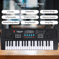 Electronic Piano Microphone USB Children's Electric Piano Multi-function Digital Electronic Toy Piano Entry Musical Instrument