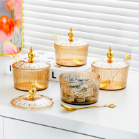 【COD】Toples Lebaran Set Nampan Mewah Plastik Guci Makanan Kotak Penyimpanan Dapur Set Toples Kue Ker