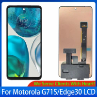 Original AMOLED For Motorola Moto G71S LCD Display Screen Sensor Digiziter Assembly For Motorola Moto Edge30 LCD Replacement