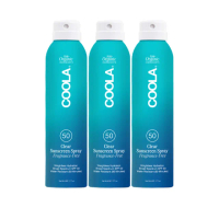 【COOLA】不間斷運動防曬噴霧3入-SPF50-無香精-177ml(COOLA/防曬/噴霧/運動)